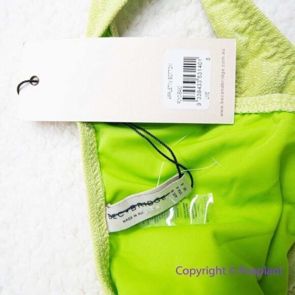 NEW Free People‎ x Bec & Bridge appletini lime green bikini bottom, USA size 4 - Picture 6 of 9